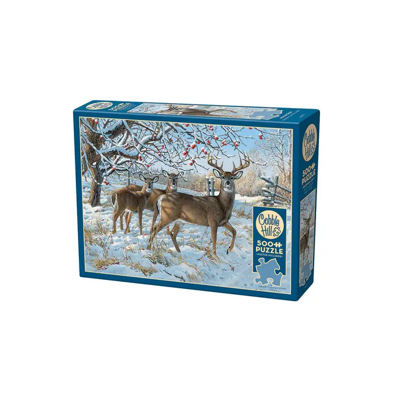 500pc Puzzle Cobble Hill Winter Deer