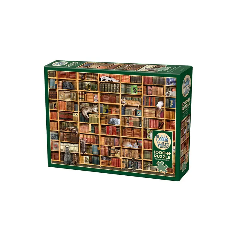 Cobble Hill 1000pc Puzzle - The Cat Library