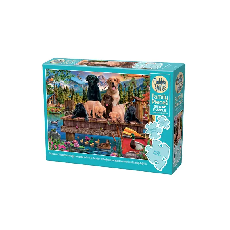 Cobble Hill  350pc Family Puzzle - Pups and Ducks