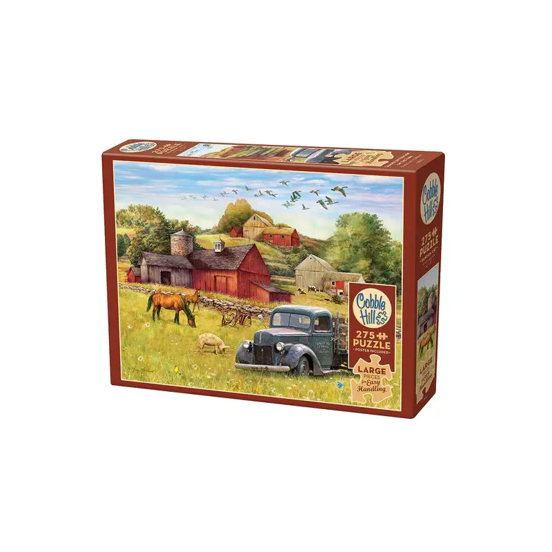 275pc Easy Handling Puzzle Cobble Hill Summer Afternoon on the Farm