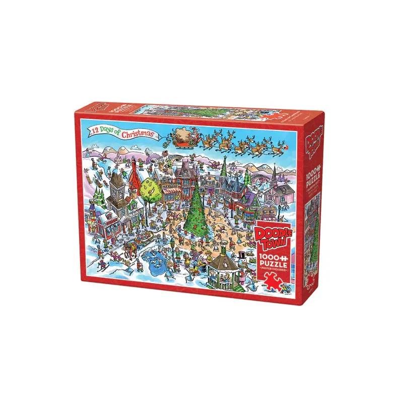 1000Pc Puzzle DoodleTown: 12 Days of Christmas