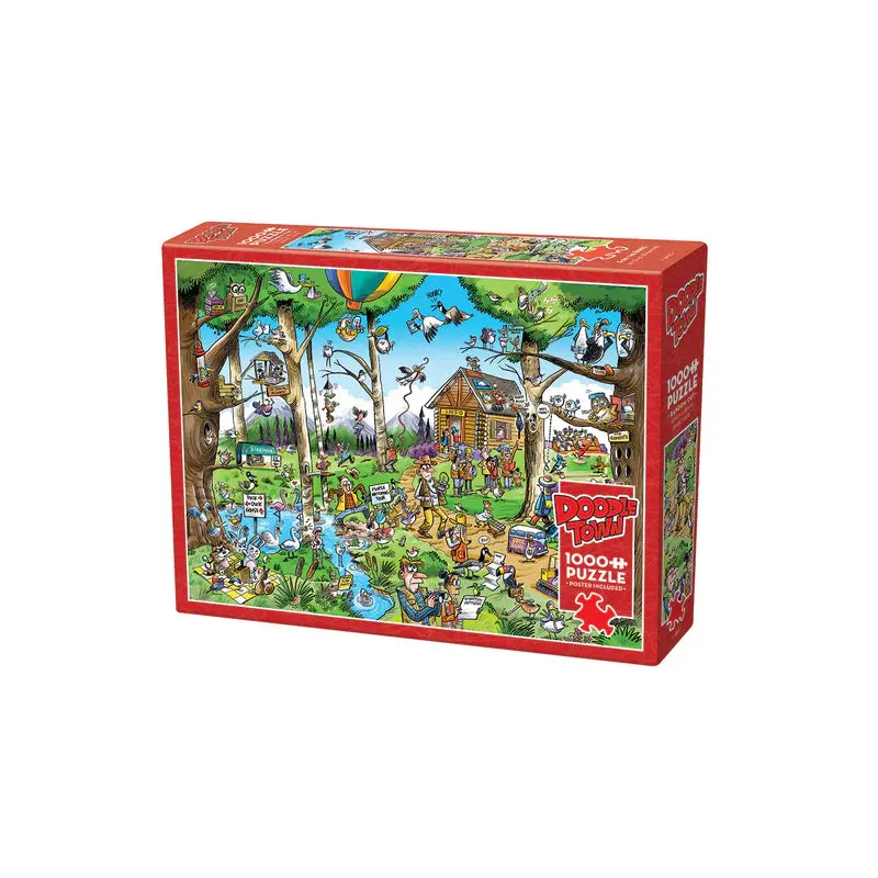 1000Pc Puzzle DoodleTown: Birdwatcher's Paradise