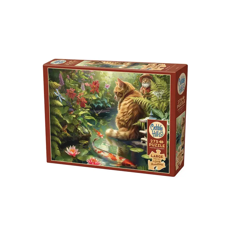 275pc Easy Handling Puzzle Cobble Hill Koi Cat