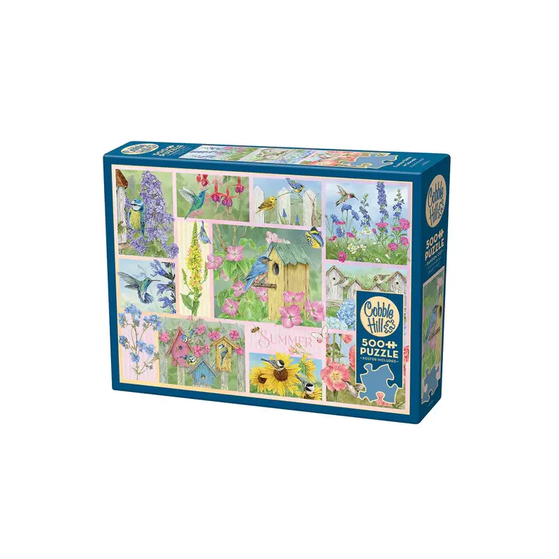 500pc Puzzle Cobble Hill Garden Birds in Summer