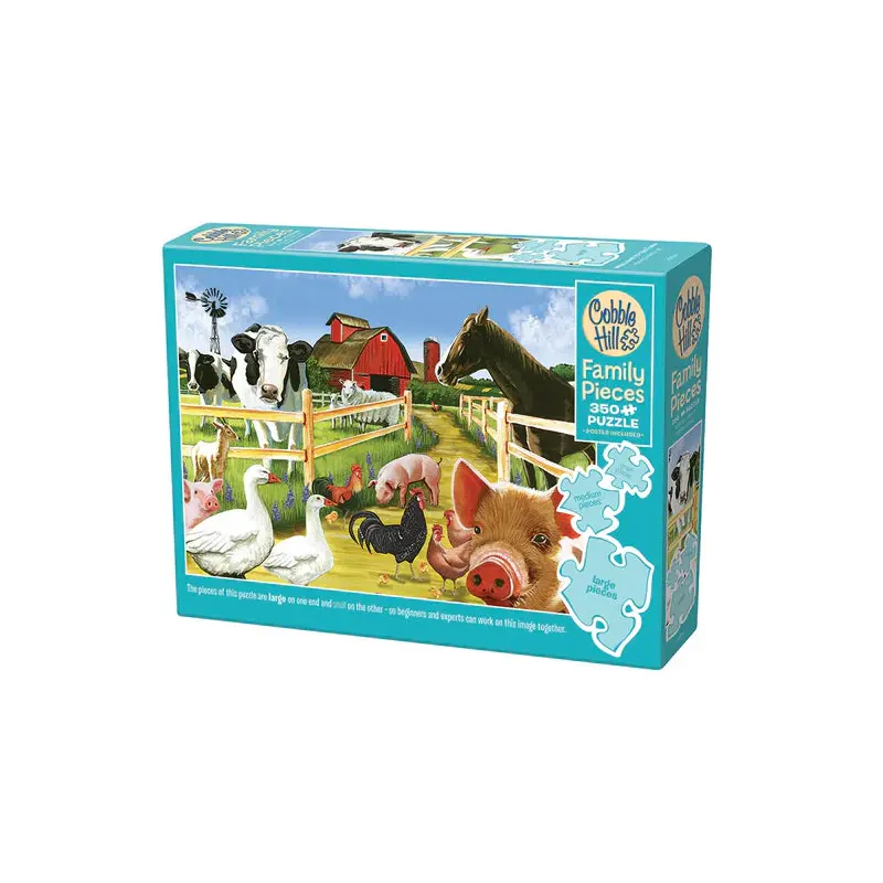 Cobble Hill  350pc Family Puzzle - Welcome to the Farm