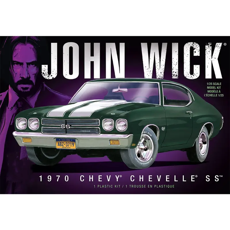 AMT1453 1970 Chevy Chevelle SS John Wick 1/25 Scale