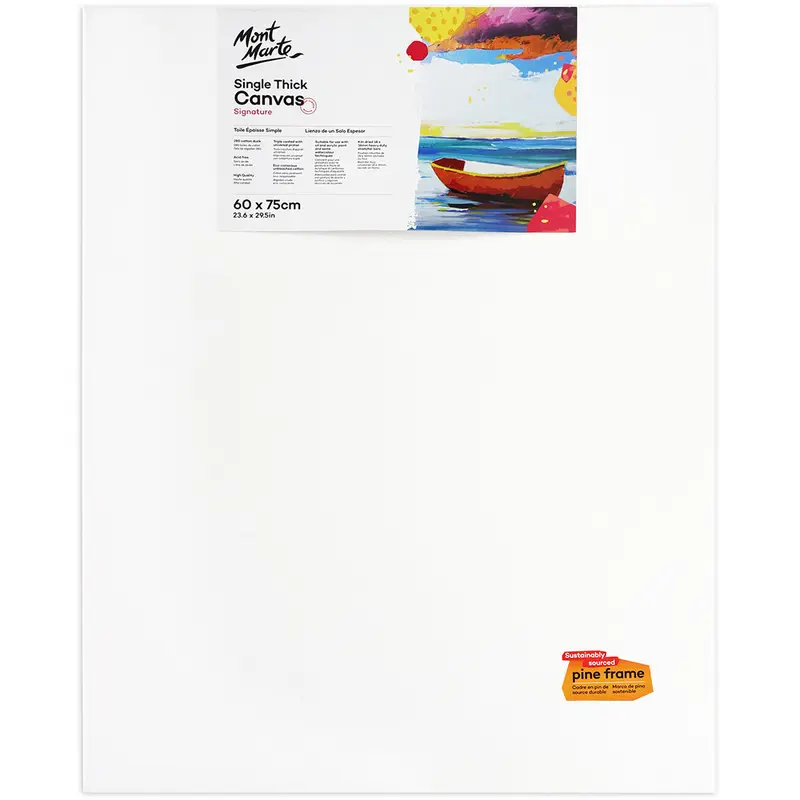 MONT MARTE Studio Canvas Single Thick with Pine Frame 23 1/2 x 29 1/2 (60 x 75cm)