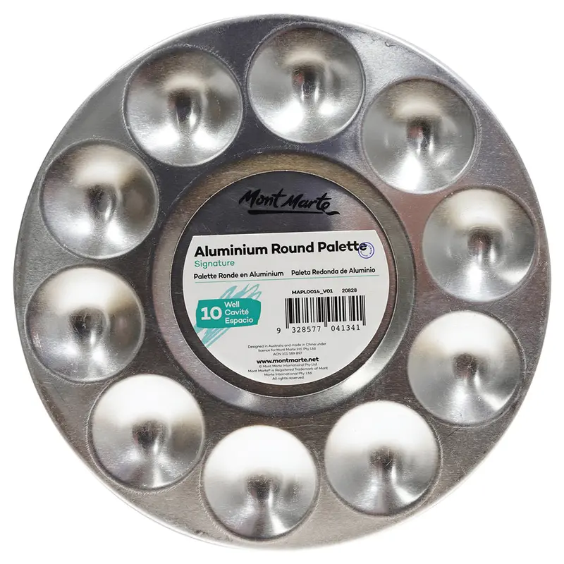 MONT MARTE Aluminium Round Palette - 10 Wells