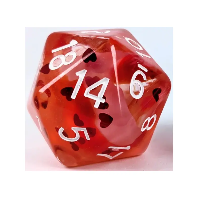 XL D20: LOVESTRUCK W/ SYMBOL 30MM