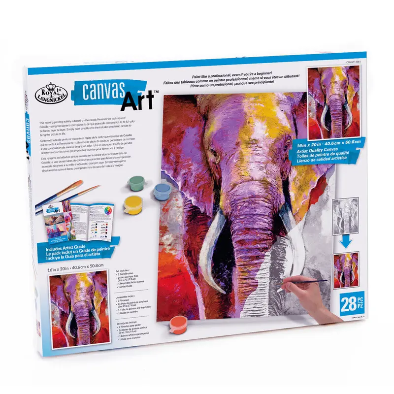 Canvas Art Set, Elephant