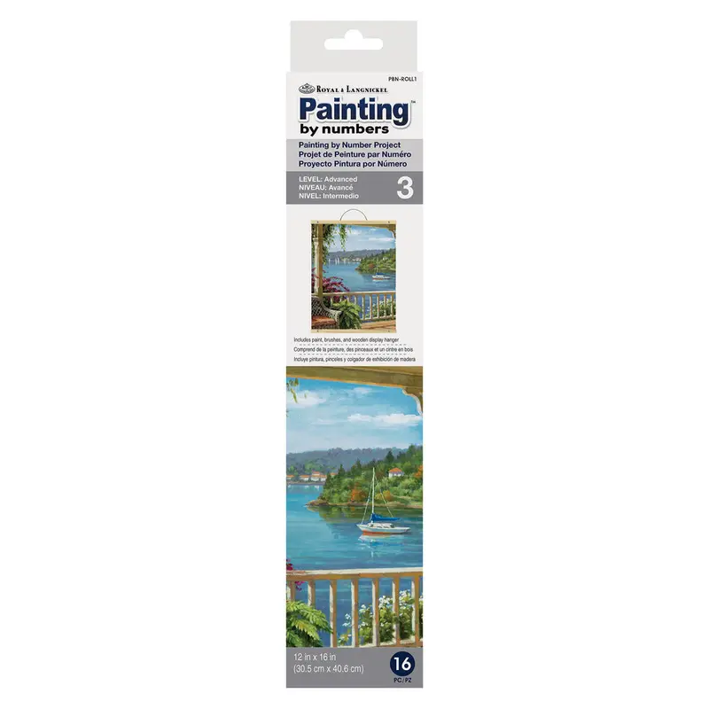 Paint by Numbers Canvas Roll, Silver Lake Veranda