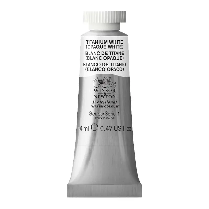 Professional Watercolour 14ml Tube, Titanium White