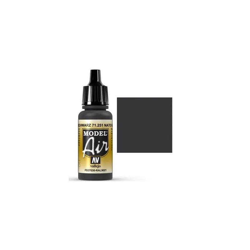 VALLEJO: MODEL AIR NATO BLACK (17ML)