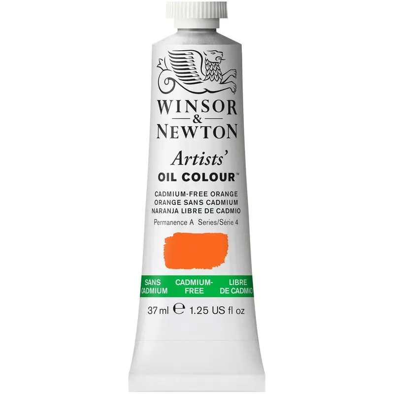 Artists' Oil Colour 37ml Tube, Cadmium-Free Orange