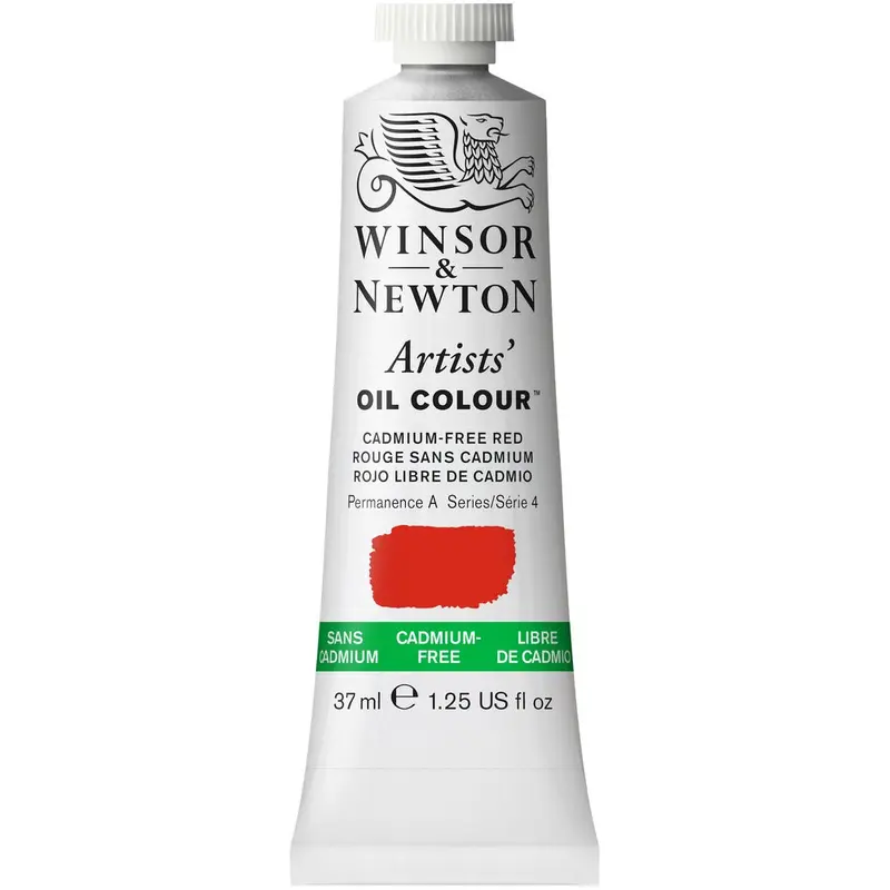 Artists' Oil Colour 37ml Tube, Cadmium-Free Red