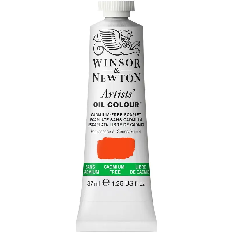 Artists' Oil Colour 37ml Tube, Cadmium-Free Scarlet