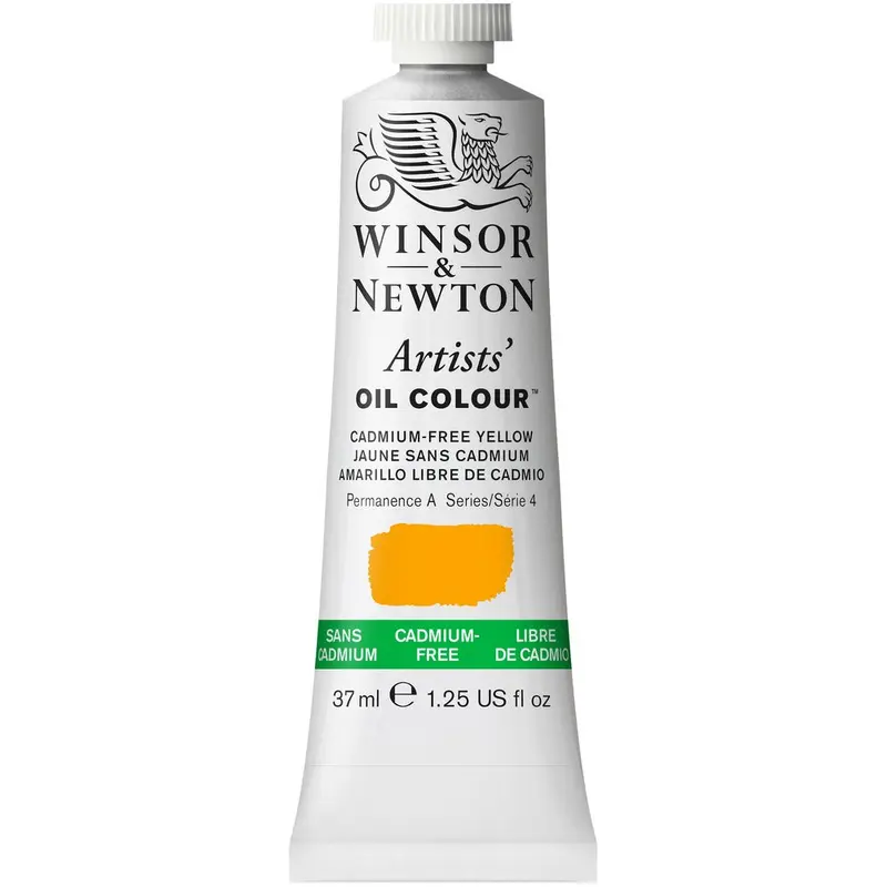 Artists' Oil Colour 37ml Tube, Cadmium-Free Yellow