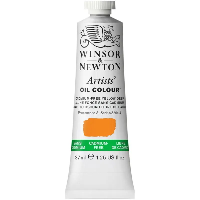 Artists' Oil Colour 37ml Tube, Cadmium-Free Yellow Deep