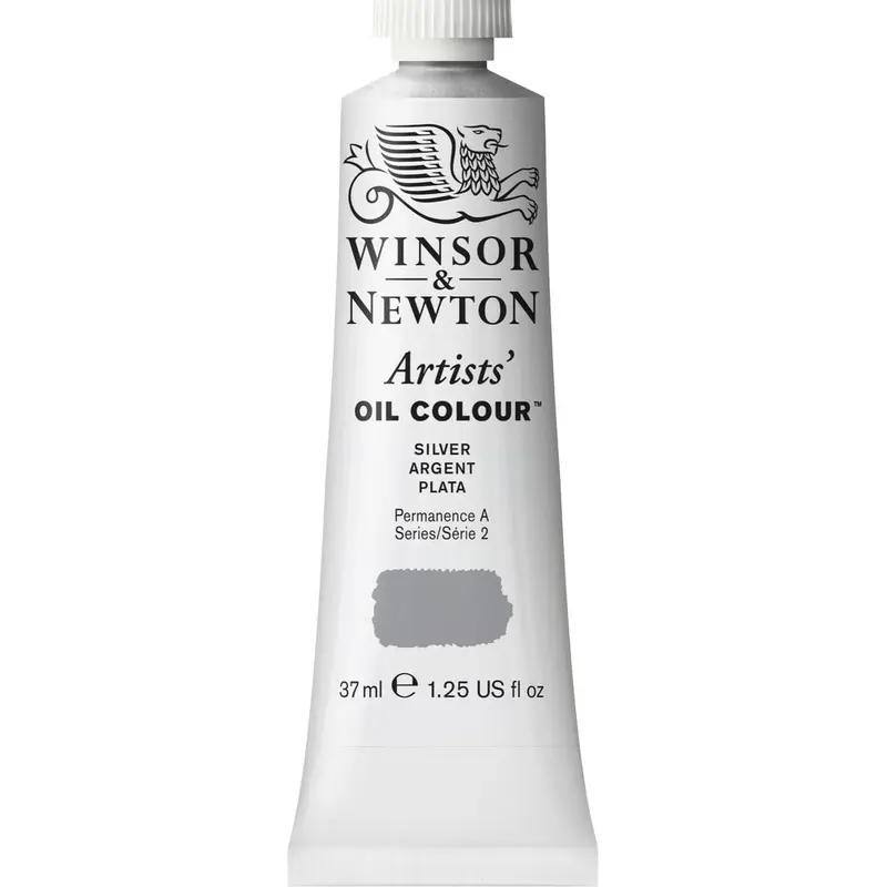 Artists' Oil Colour 37ml Tube, Silver
