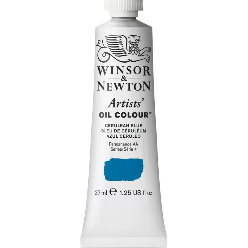 Artists' Oil Colour 37ml Tube, Cerulean Blue