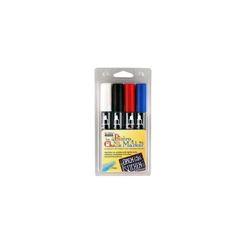 Bistro Chalk Marker Set, Chisel - C (4pc)