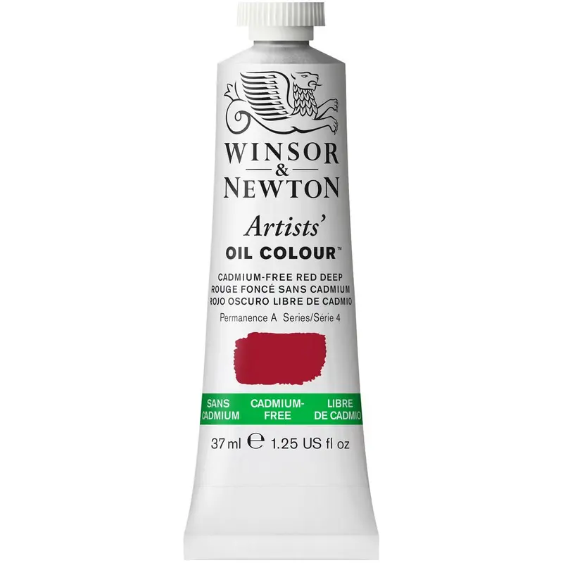 Artists' Oil Colour 37ml Tube, Cadmium-Free Red Deep