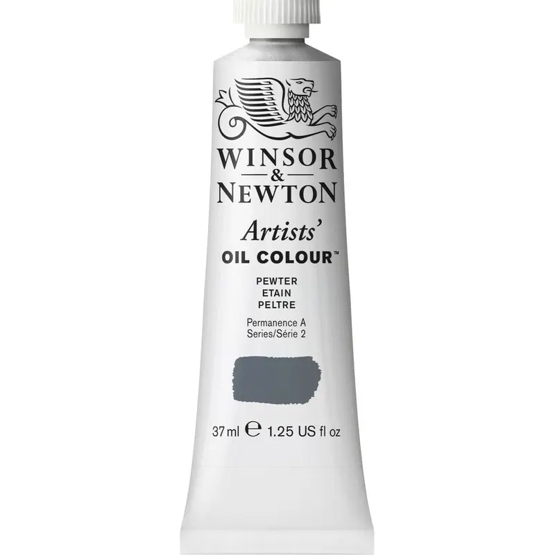 Artists' Oil Colour 37ml Tube, Pewter
