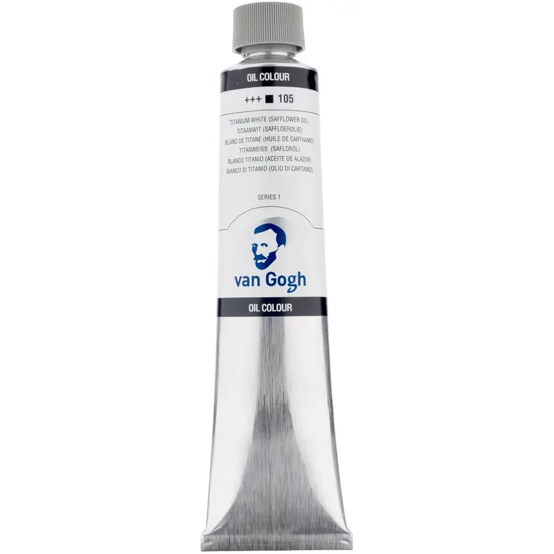 Van Gogh Oil Color Tube, 105 Titanium White (200ml)