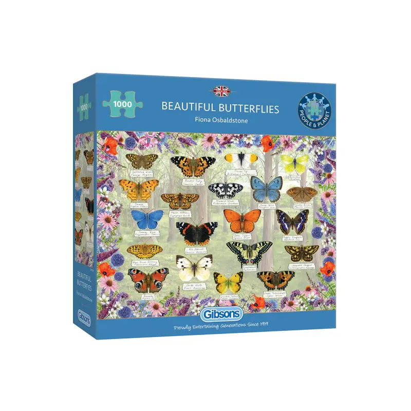 Beautiful Butterflies 1000 Piece Jigsaw Puzzle