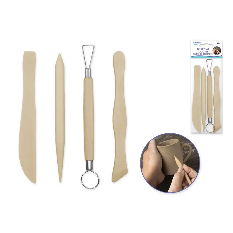 Carvers' Clay: Sculpting Tool Set 4pc Asst