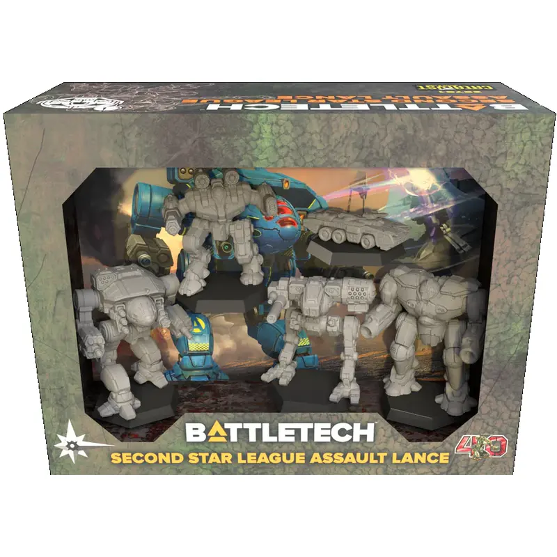 BATTLETECH SECOND STAR LEAGUE ASSAULT LANCE FORCEPACK