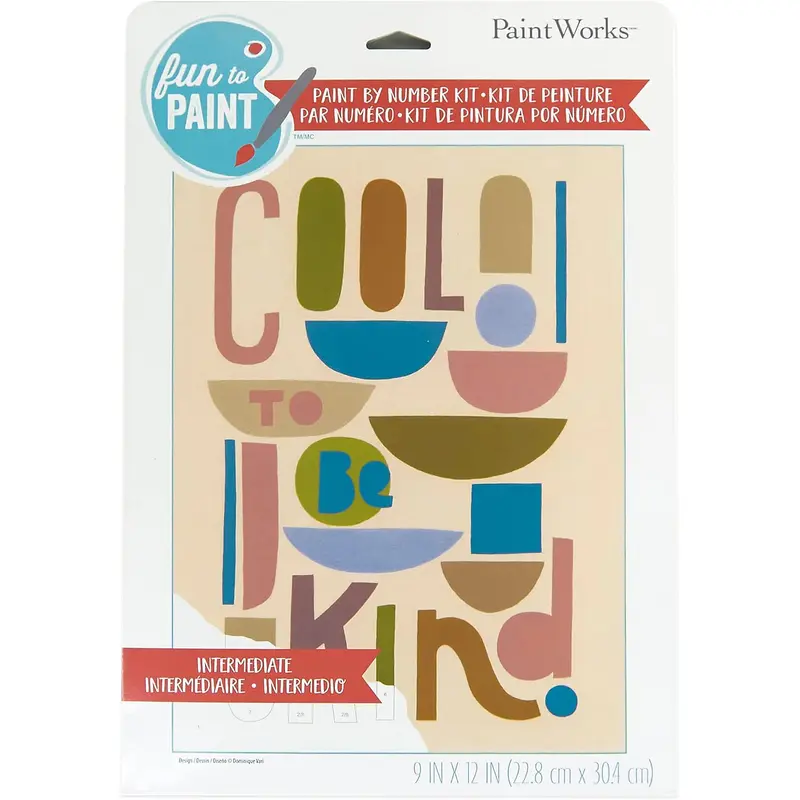 Paint Works Paint By Number Kit 9"x12" - Cool to be Kind