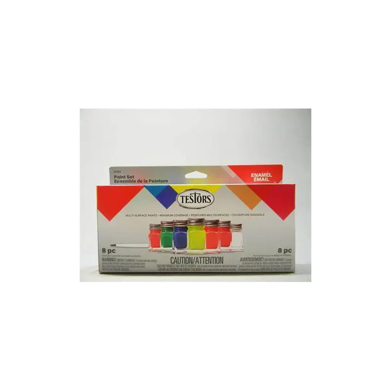 Testors 8-Pc Acrylic Value Paint Set Fluorescent