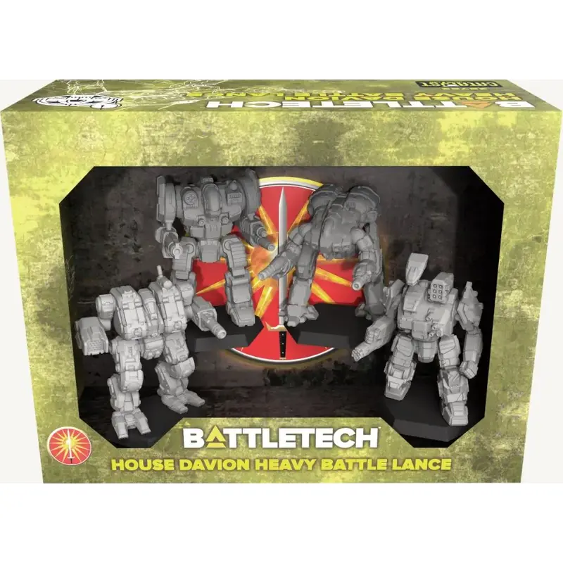 BATTLETECH HOUSE DAVION HEAVY BATTLE LANCE FORCEPACK