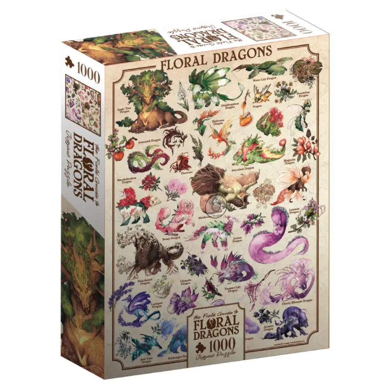 THE FIELD GUIDE TO FLORAL DRAGONS PUZZLE (DRAGON)
