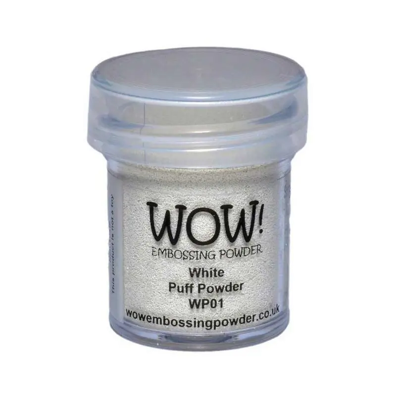 Puff Embossing Powder, Regular - White