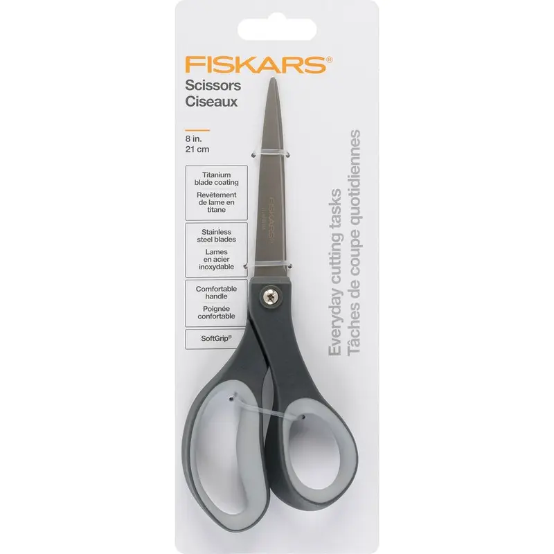 Scissors, Performance 8" Softgrip Straight Titanium
