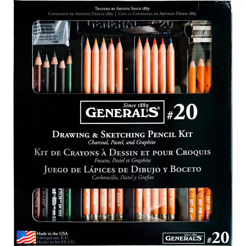 Drawing & Sketching Pencil Kit (22pc)
