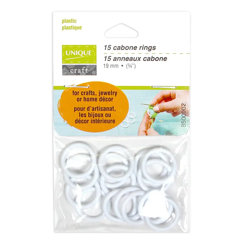 UNIQUE CRAFT 34 Cabone Rings - 15pcs.