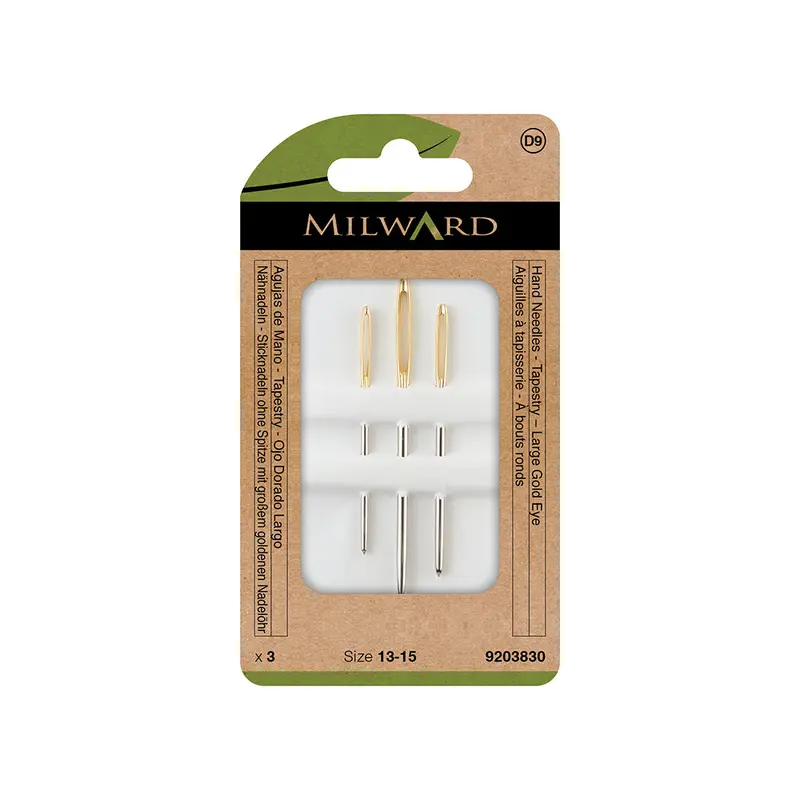 MILWARD GREEN Hand Needle Tapestry #13-15, Large Gold Eye