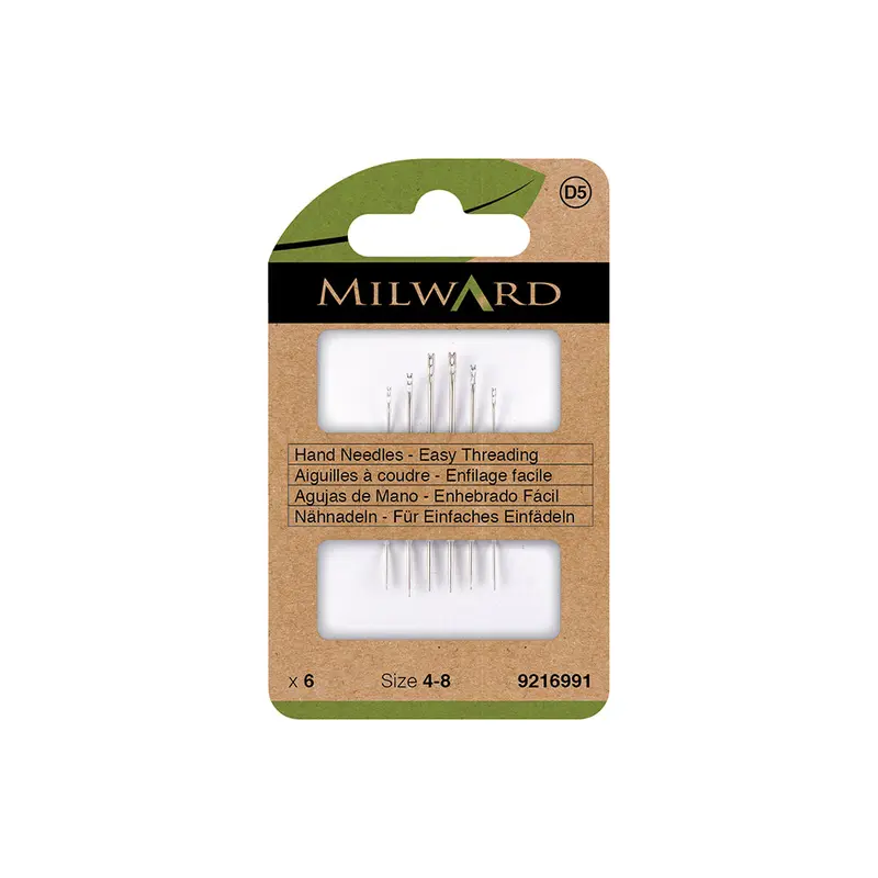 MILWARD GREEN Hand Needle Self-Threading #4-8