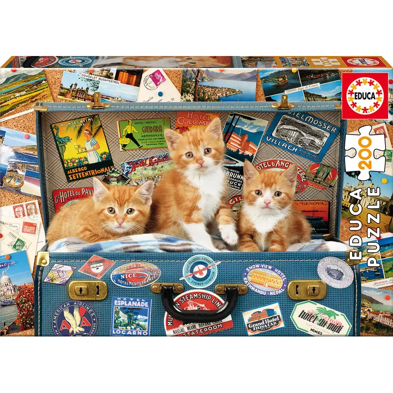 200 pieces puzzle - Travelling Kittens