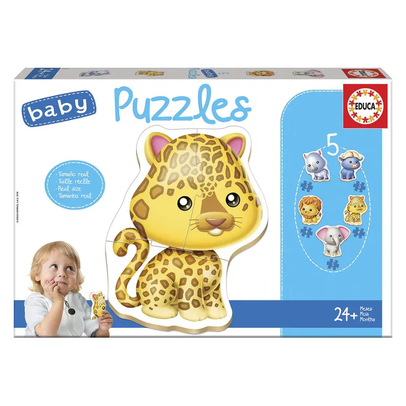 5 Baby Puzzles - Wild Animals Refresh