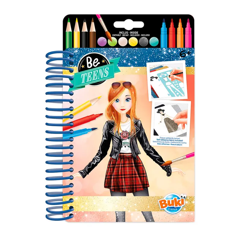 Buki Be Teens Fashion Sketchbook - Rock Outfit