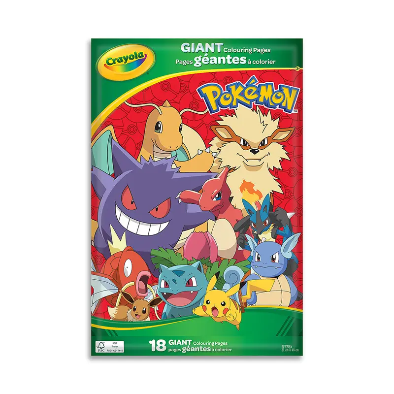 Crayola - Giant colouring pages, Pokmon