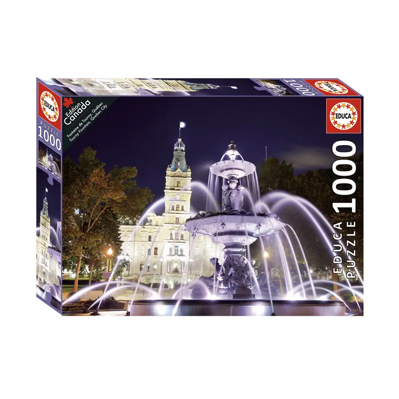 1000 pieces puzzle - Tourny Fountain, Quebec City