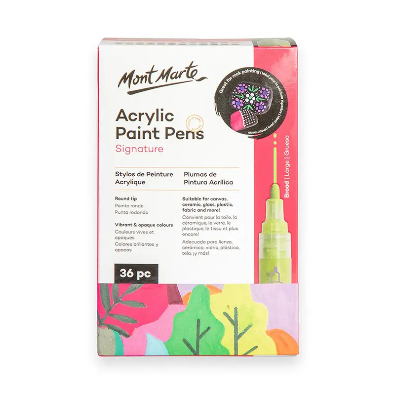 MONT MARTE Acrylic Paint Pens - Broad Tip 36 pcs