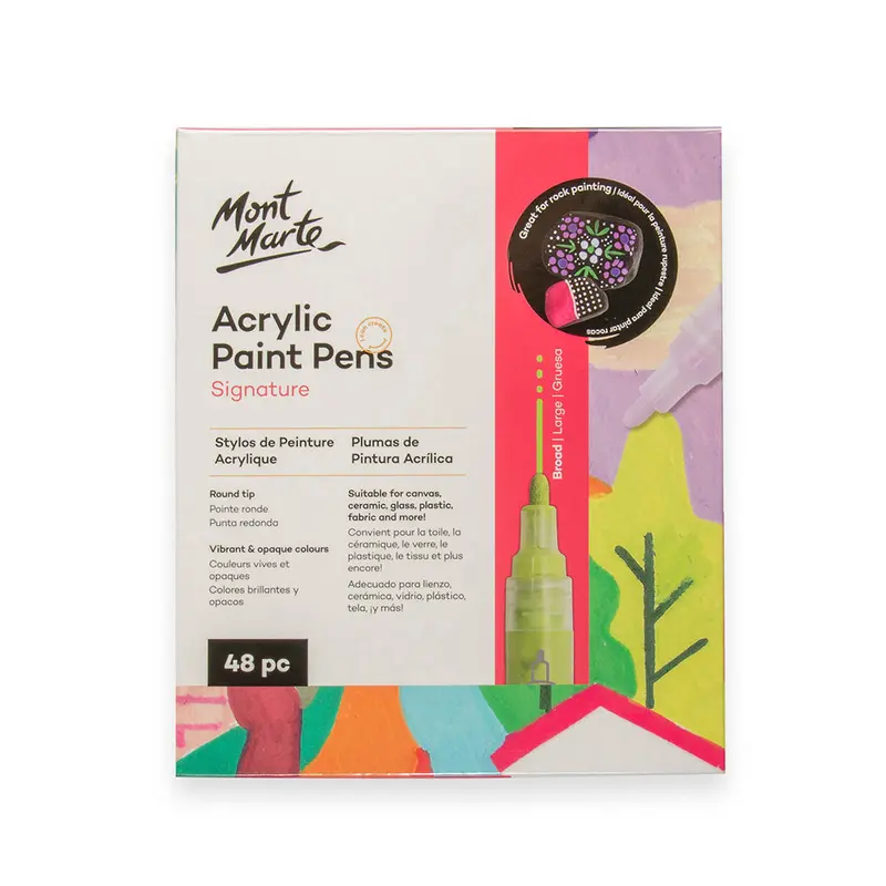 MONT MARTE Acrylic Paint Pens - Broad Tip 48 pcs