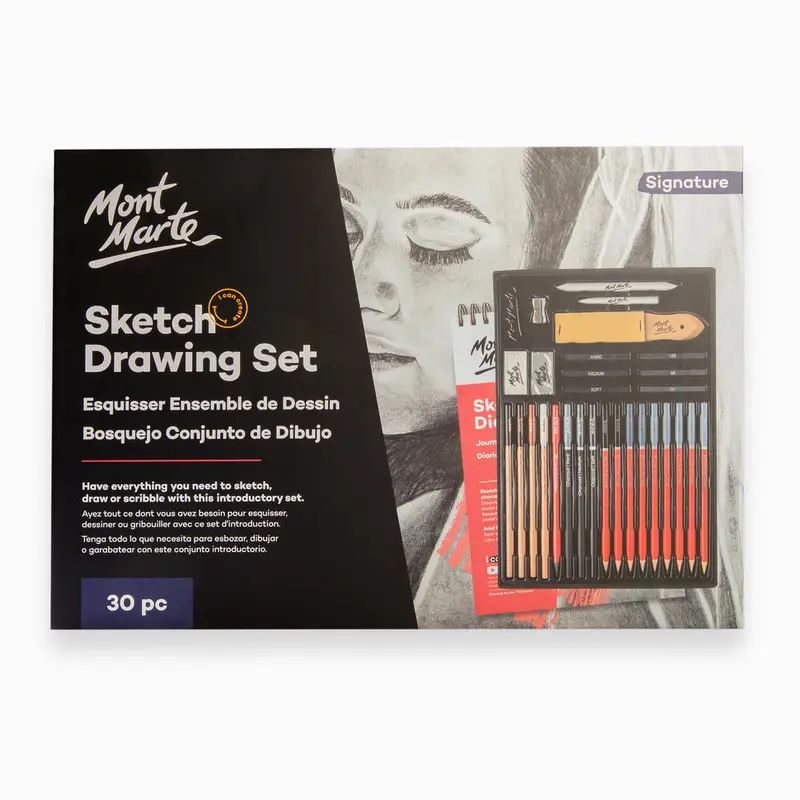 MONT MARTE Sketching and Drawing Set - 30 pcs