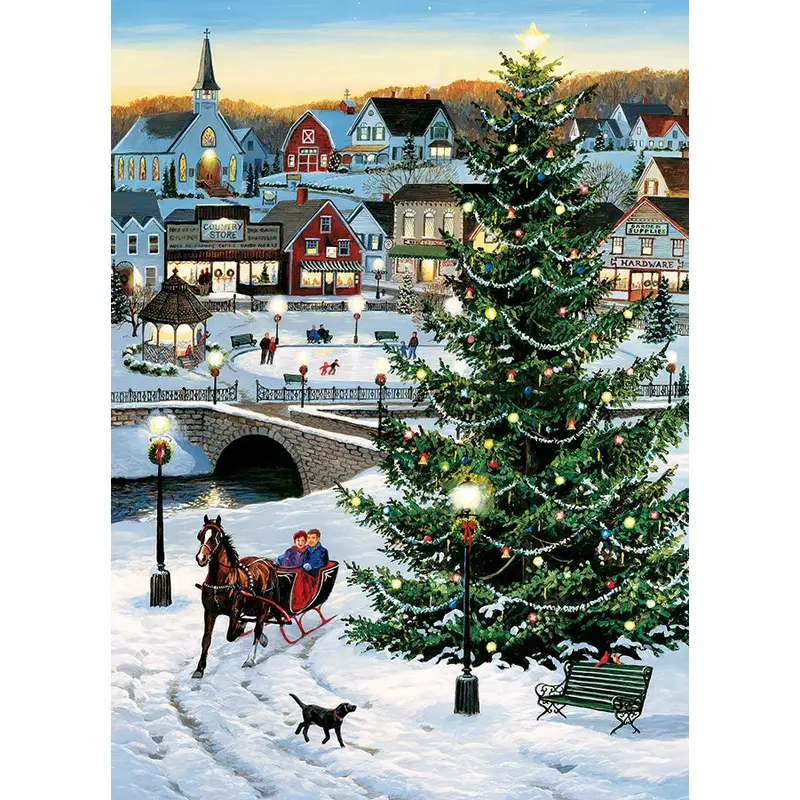 Cobble Hill Village Tree 1000 Pc Puzzle